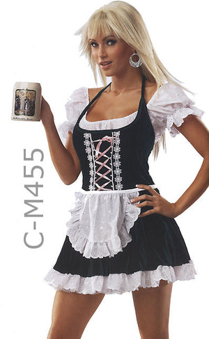 Oktoberfest costume Bavarian beer maid dress M455