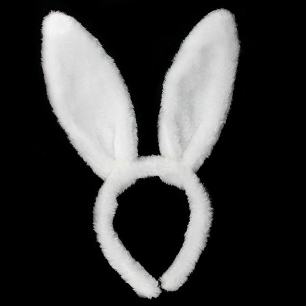 Plush White Bunny Ears