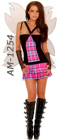 Pink Punk Schoolgirl 2-pc. Costume 1254