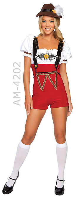 Beer Stein Babe 4-pc. Bavarian Oktoberfeast costume 4202
