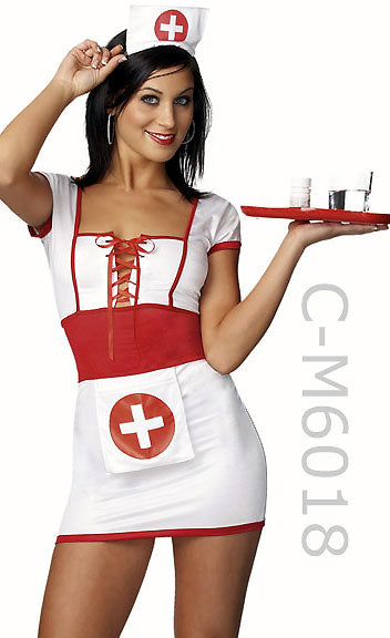 Plus Size Day Nurse Costume M6018X