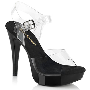 black platform sandal shoes 5-inch heel COCKTAIL-508-BLK