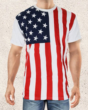 American flag stars and stripes T-shirt CS-PBRUSA