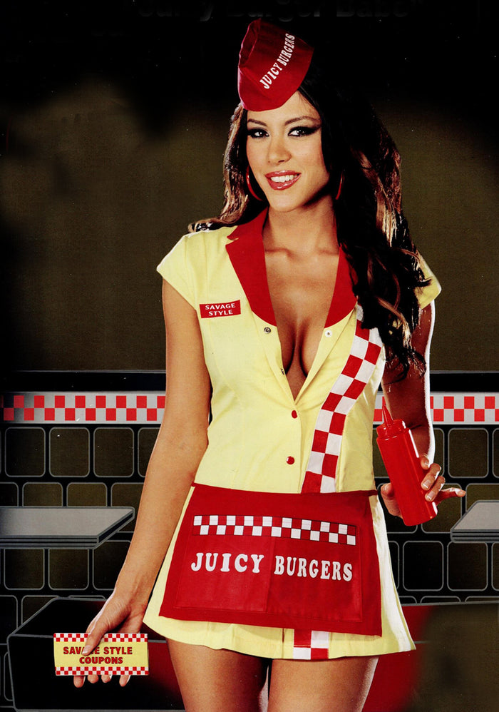 Burger Waitress 6-pc. Costume 4032