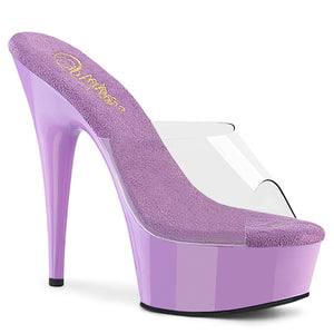 Platform Slide 6-Inch Heels 3-colors DELIGHT-601-BRL