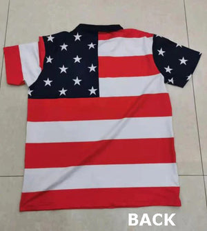 American Flag Polo Shirt 110144
