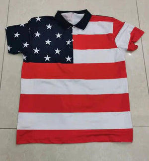 American Flag Polo Shirt 110144