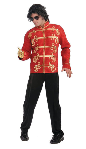 Michael Jackson red military jacket men's costume 889772
