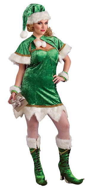 Christmas 5-pc. elf costume green dress and accessories 17657