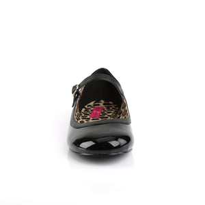 front of black patent Mary Jane ballet flat Anna-02