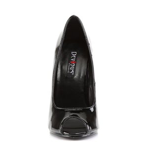 front of peep toe pump fetish shoe with no platform Domina-212