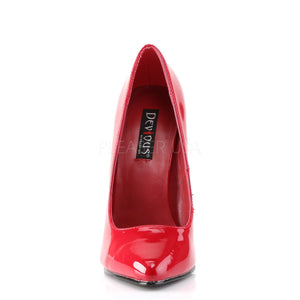 front of red Fetish pumps with 6-inch stiletto heels Domina-420