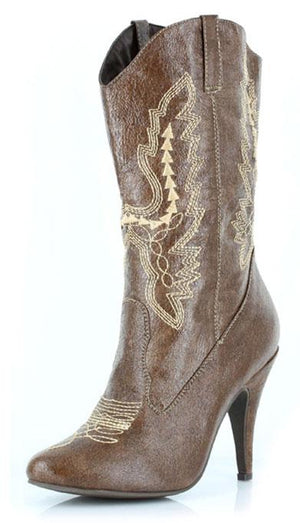 Women's western cowgirl boots with 4 inch stiletto heels 418-COWGIRL