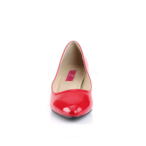 front of red classic pump with 2-inch heel Fab-420