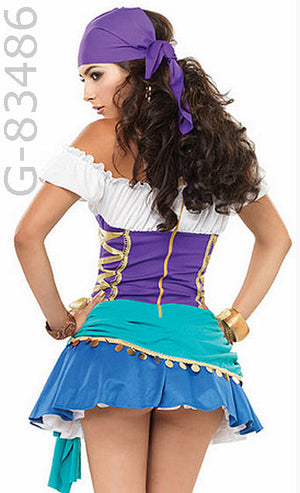 rear view of Gypsy Princess adult costume 83486