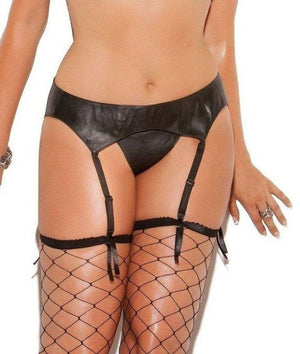 classic plus size leather garter belt L9168X