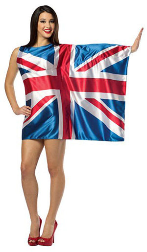 United Kingdom British flag dress 1970
