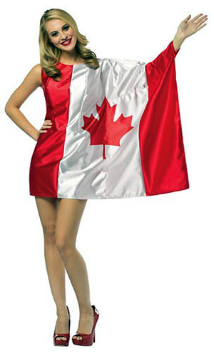 Canadian flag costume dress 1971