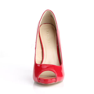 front of red Platform peep toe pump shoes with 5-inch heels Sexy-42