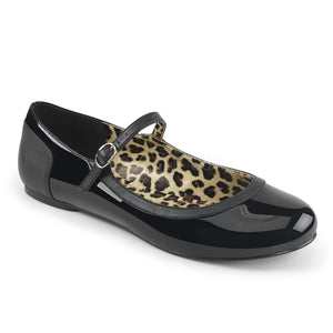 black patent adult Mary Jane ballet flat Anna-02