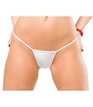 white low rise Lycra G-string one size 100