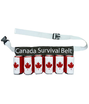 Canada flag survival belt beer 6-Pack holster 6BXCA