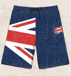 UK flag boardshorts, Union Jack flag men's swimsuit S to XXL MBXDBF