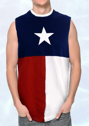 NS3TX Texas flag sleeveless shirt