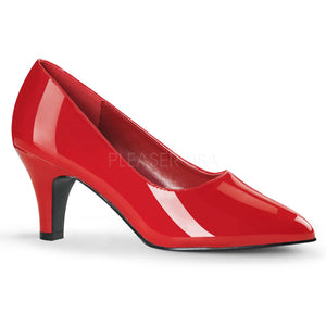 classic red pump with 3-inch block heel Divine-420