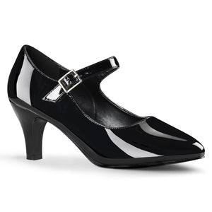 black patent Mary Jane shoe 3-inch heel Divine-440