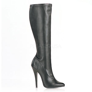 Classic Knee Boots with 6-inch Stiletto Heels and No Platform DOMINA-2000
