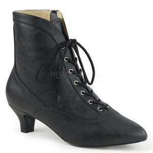 lace-up front ankle boot with 2-inch low heel Fab-1005