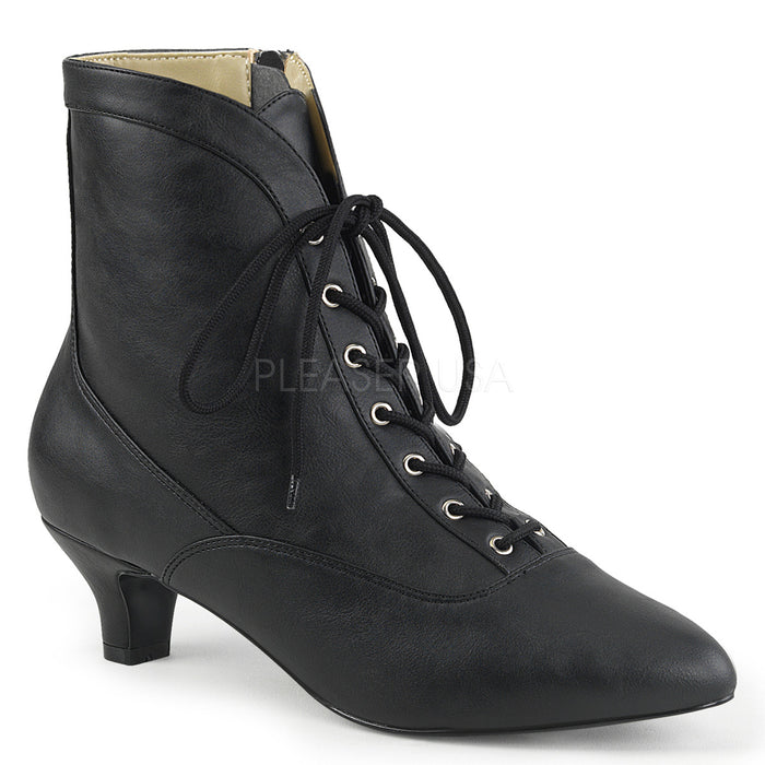 Lace-Up Ankle Boots with 2-inch Heels 3-colors FAB-1005