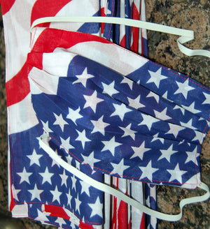 Waving American Flag Face Mask