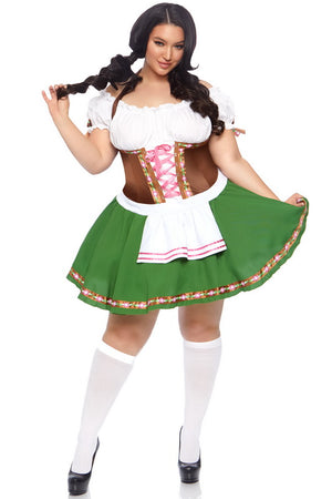 plus size Gretchen Oktober Fest 2-pc. bar maid costume 83311
