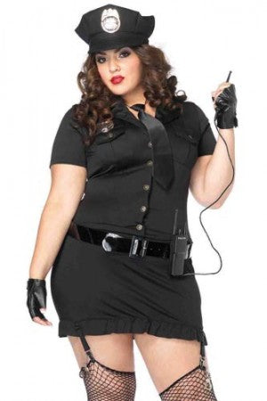 plus size Dirty Cop 6-pc. policewoman costume 83344