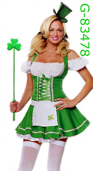 Lucky Lass Irish St. Patrick's Day costume 83478