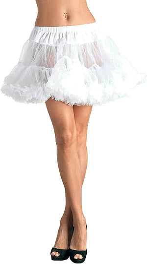 white layered tulle short petticoat 8990