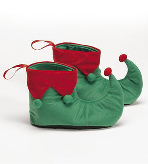 Red and green Christmas elf shoes 111
