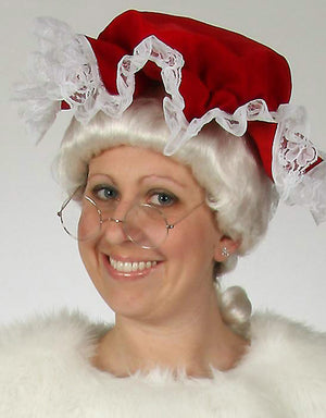 Round Mrs. Santa costume glasses 9951