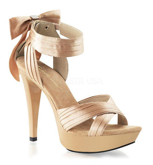 Cocktail-568 Criss-cross strap sandal with 5 inch high heel