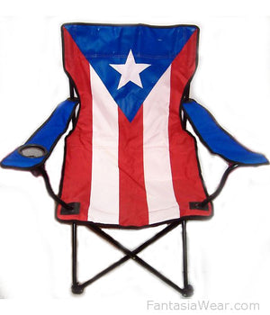 Puerto Rican flag folding chair 81543