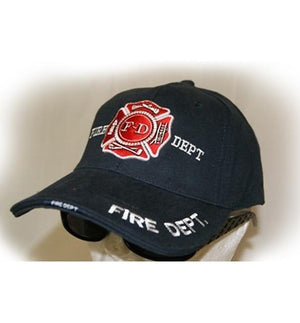 Black Fire Department Cap 054080