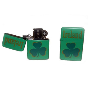 green Irish shamrock cigarette lighter 160153