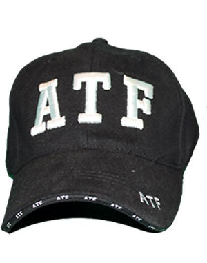 RF-301382 Black ATF Officer Cap