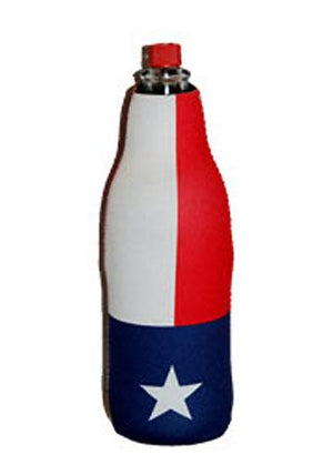 Texas flag insulated bottle jacket koozie 760264