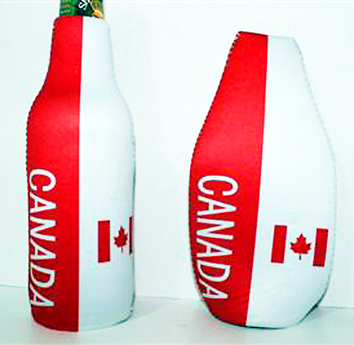 Canada Flag Bottle Jacket Koozie – FantasiaWear