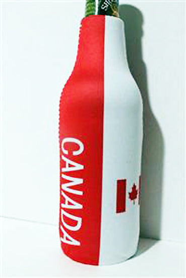 Canada Flag Bottle Jacket Koozie