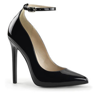 black ankle strap 5-inch heel pump Sexy-23