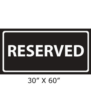 Black and white RESERVED beach towel 150